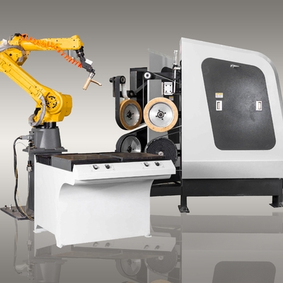 comprar Máquina que pulimenta robótica del CNC que muele para los grifos de cobre amarillo con el motor de pasos 1.5KW Fabricación en línea