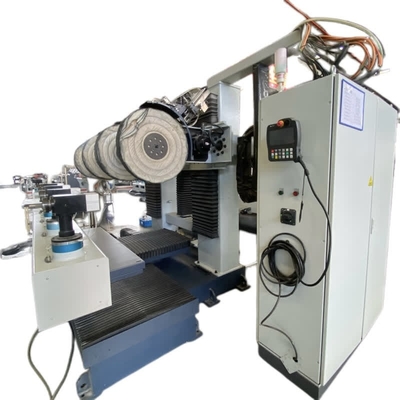 comprar Metal automático de la máquina del CNC de la industria del cuarto de baño que pulimenta que pule para el tubo de cobre amarillo Fabricación en línea