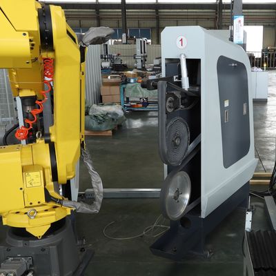 Robotic Grinding and Polishing Cell for Metal Castings Automatic Deburring and Surface Finishing System