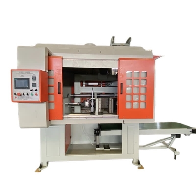 Máquina de tiro automática de base de arena de despedida horizontal para tubo de latón de metal