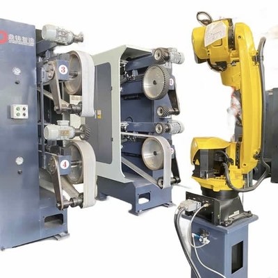 Rbt Robot de pulido y desbordaje CNC totalmente automático para placas de puertas, manijas de puertas, bisagras, cerraduras, todas las partes metálicas