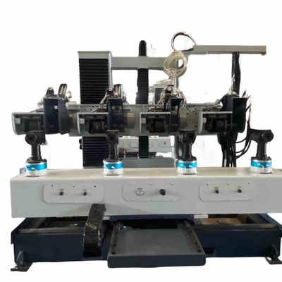 Máquina de pulido automático de dos estaciones en el pulido de superficies metálicas