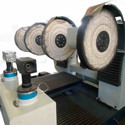 Máquina de pulido automático de dos estaciones para la superficie de los grifos metálicos