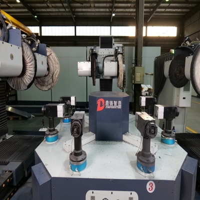 Máquina de pulido CNC para la compensación automática de coordenadas de aluminio de la rueda del centro de la rueda del coche del grifo de hardware de fundición