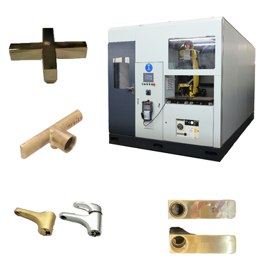 Sistema de pulidor de cinturón industrial automático de ruedas múltiples Motor de ahorro de mano de obra para manijas de puertas Máquina de pulido automático de metales