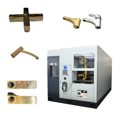 Polvillador de cinturón de ruedas múltiples con servoconducción Sistema de molienda de metal industrial eficiente y ahorrador de mano de obra Motor para precisión del grifo