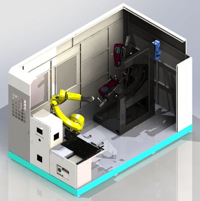 Máquina de pulido CNC, Sistema de pulido automático para el acabado de superficies de precisión de tubos doblados de metal y acero inoxidable