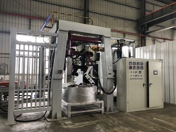 De cobre amarillo completamente automáticos a presión máquina de fundición con los manipulantes rotatorios/horno del portal dos
