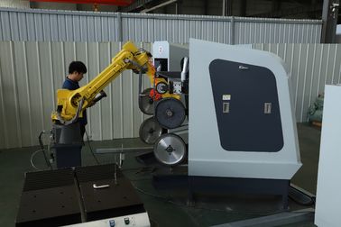 Máquina pulidora de pulido robótica de la correa superficial robótica del CNC para el mezclador del golpecito de la ducha