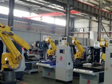 Máquina que pulimenta multifuncional del CNC, célula de pulido robótica para el hardware del grifo