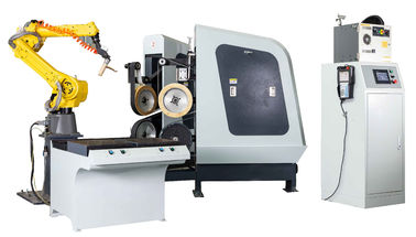 Máquina de rectificación de cnc, máquina de pulido de grifo de cuenca con brazo robótico FUNAC