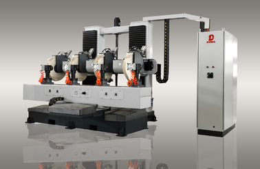 Cuatro estaciones máquina de rectificación automática CNC para el grifo del mezclador # grifo del rociador