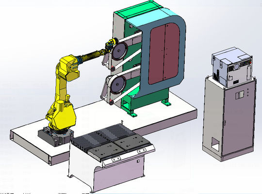 máquina de pulir 6 AXIS del robot automático de 380V para el acero inoxidable