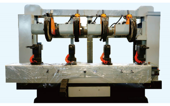 4 manipuladores máquina pulidora CNC rotativa de 6 ejes para manijas de latón