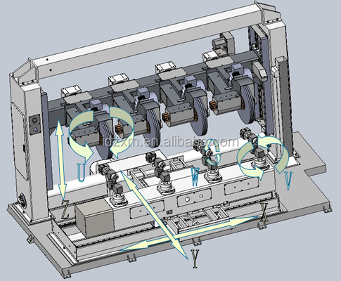Máquina polaca del tambor del control del PLC de la máquina pulidora del metal 17KW para el aluminio
