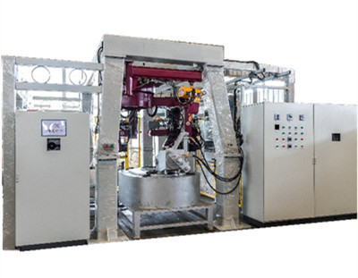 Máquina de fundición a presión de baja presión del grifo de descarga automática con dos manipuladores